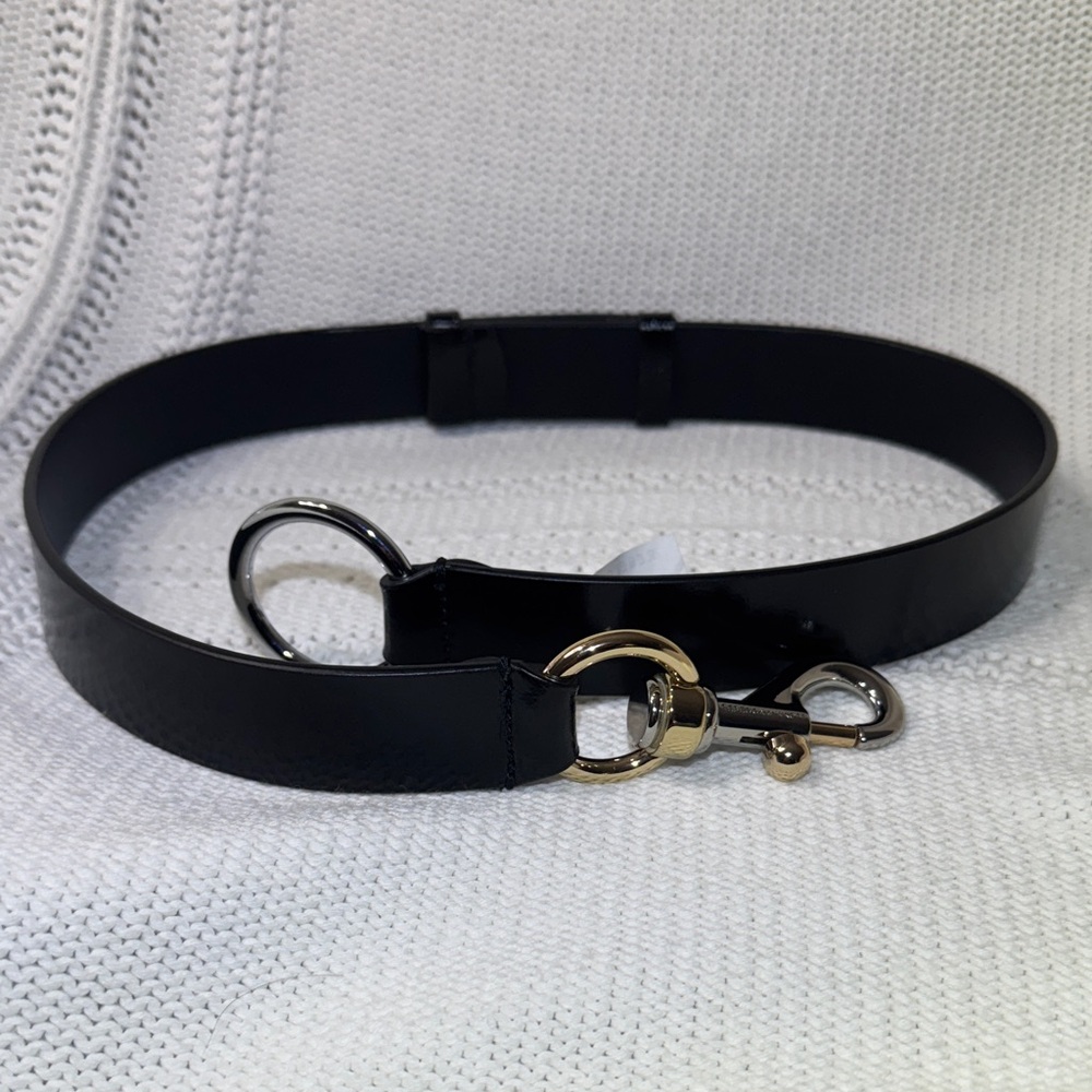 Rebecca Minkoff Black Belt with Gold and Silver Hardware